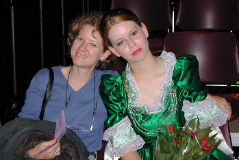Jeanine and Molly after opening night.